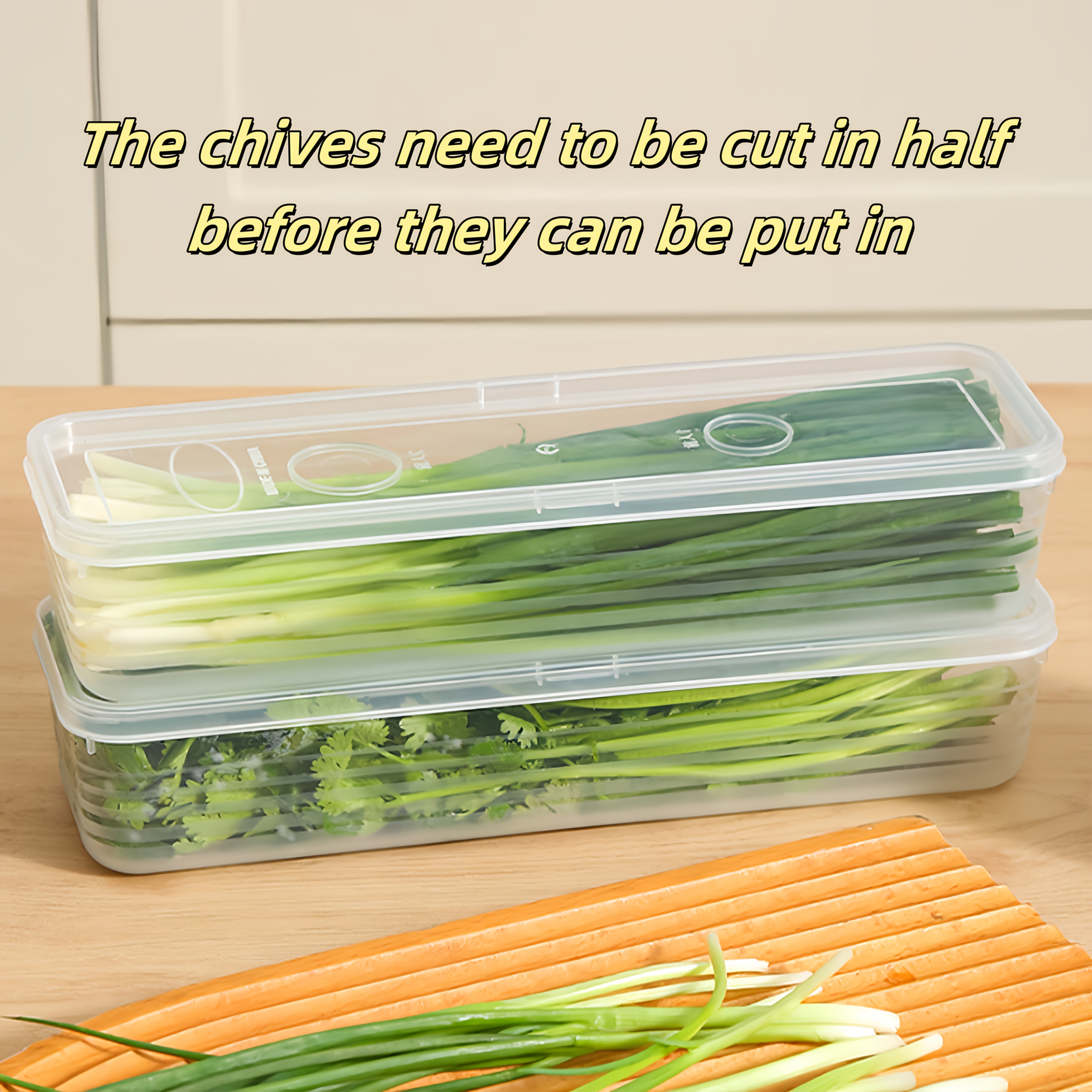 Food Storage Cabinet For Kitchen - 2/4/6pcs Food Vegetable Storage Containers -