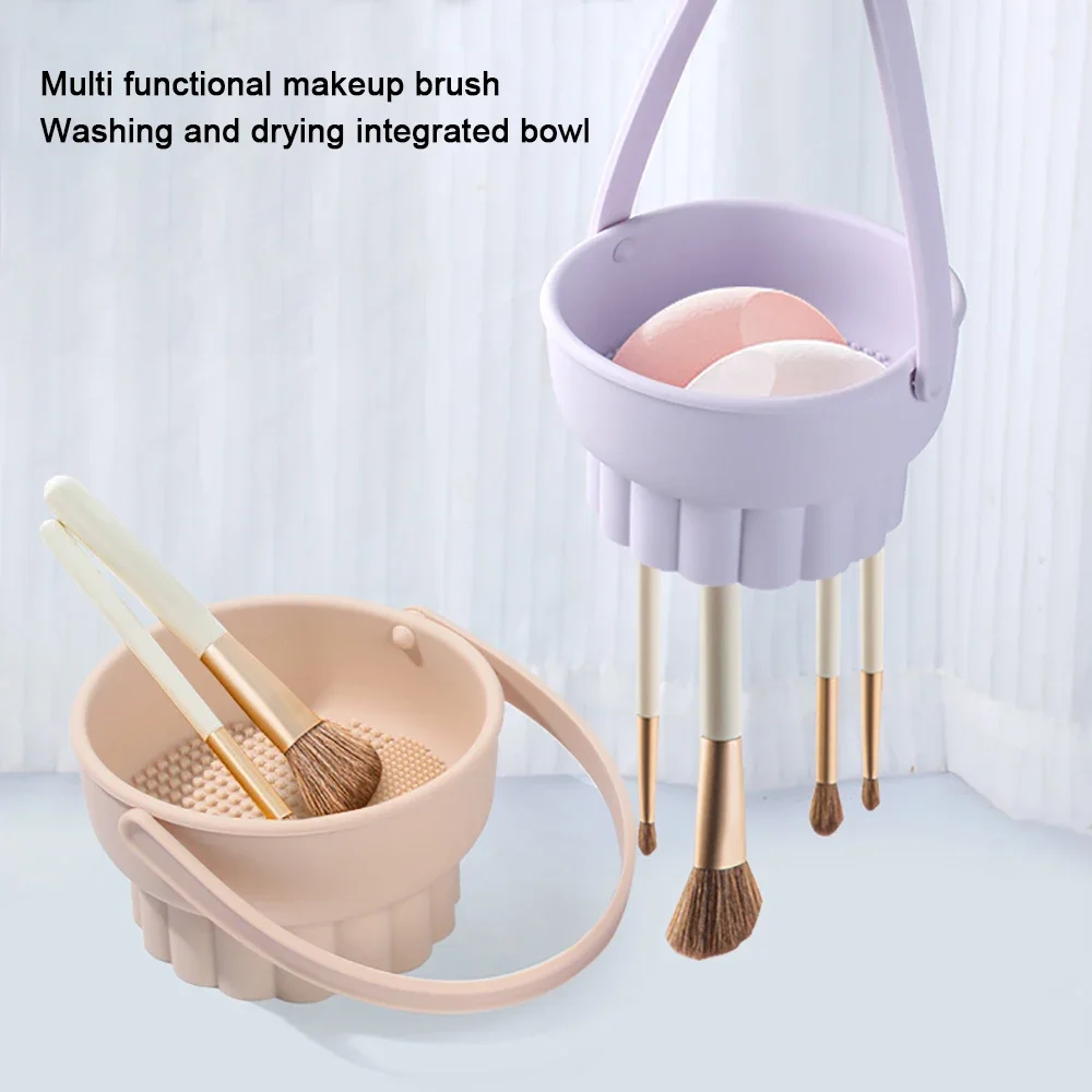Food Storage Eggs - 1PC Silicone Washing Bowl Makeup Brush