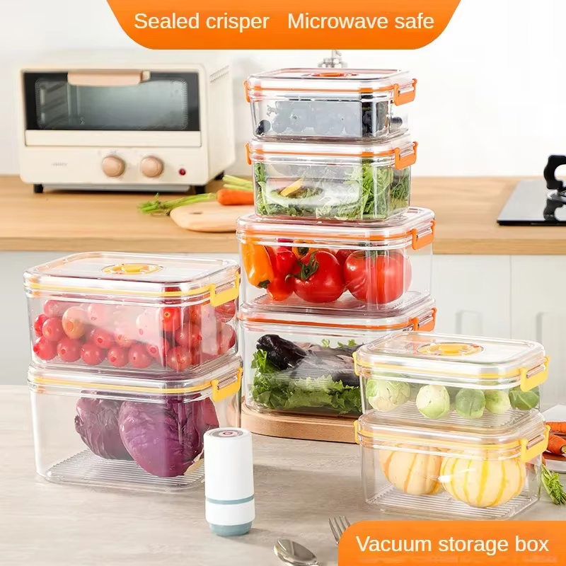 Food Storage Eco Friendly - Vacuum Fresh-keeping Box Refrigerator Sealed Canister