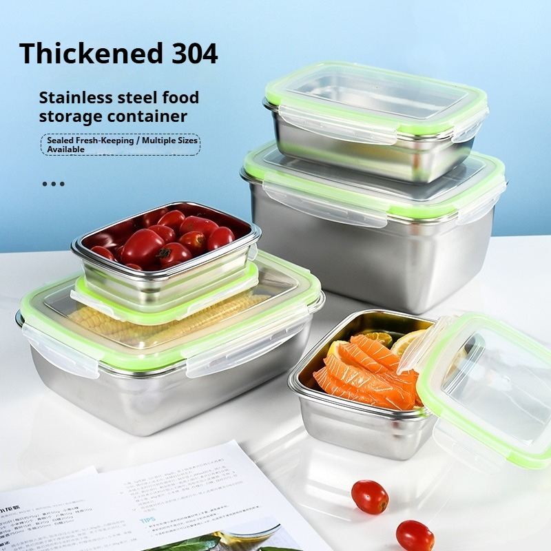 Food Storage Eco Friendly - 304 Stainless Steel Lunch Box Set