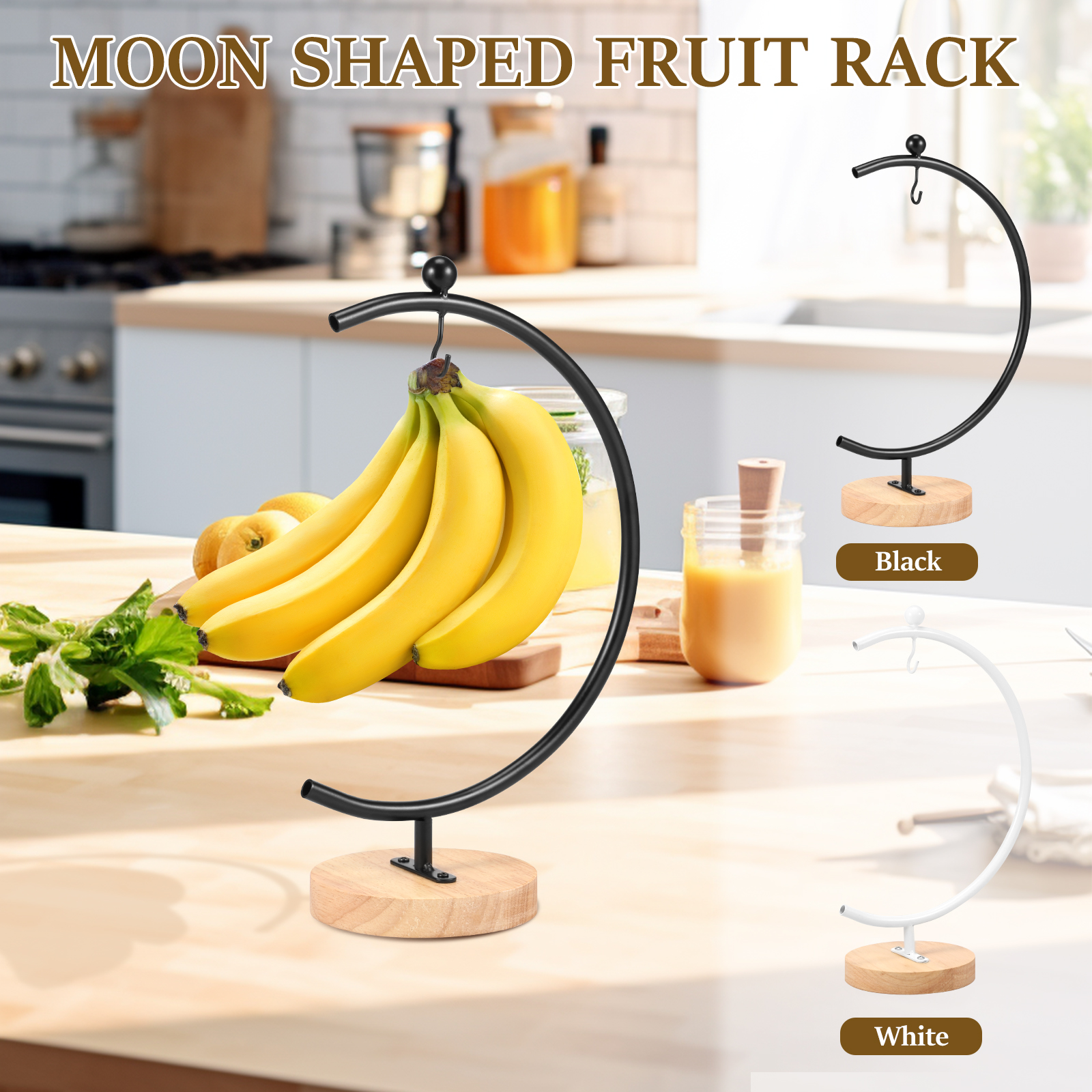 Banana Holder Stand Moon Shape - Food Storage Types reseña y precio
