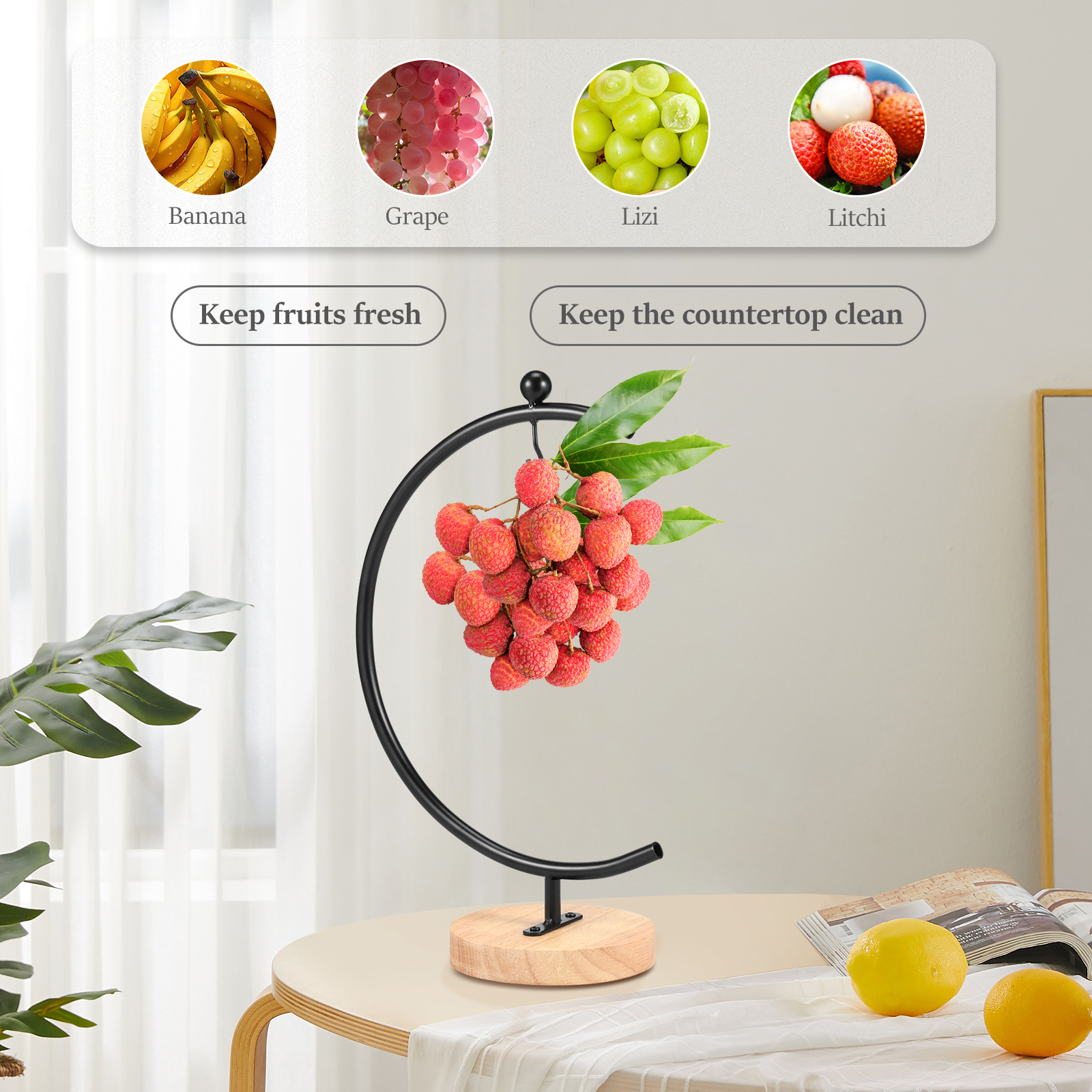 Banana Holder Stand Moon Shape - Food Storage Types reseña y precio