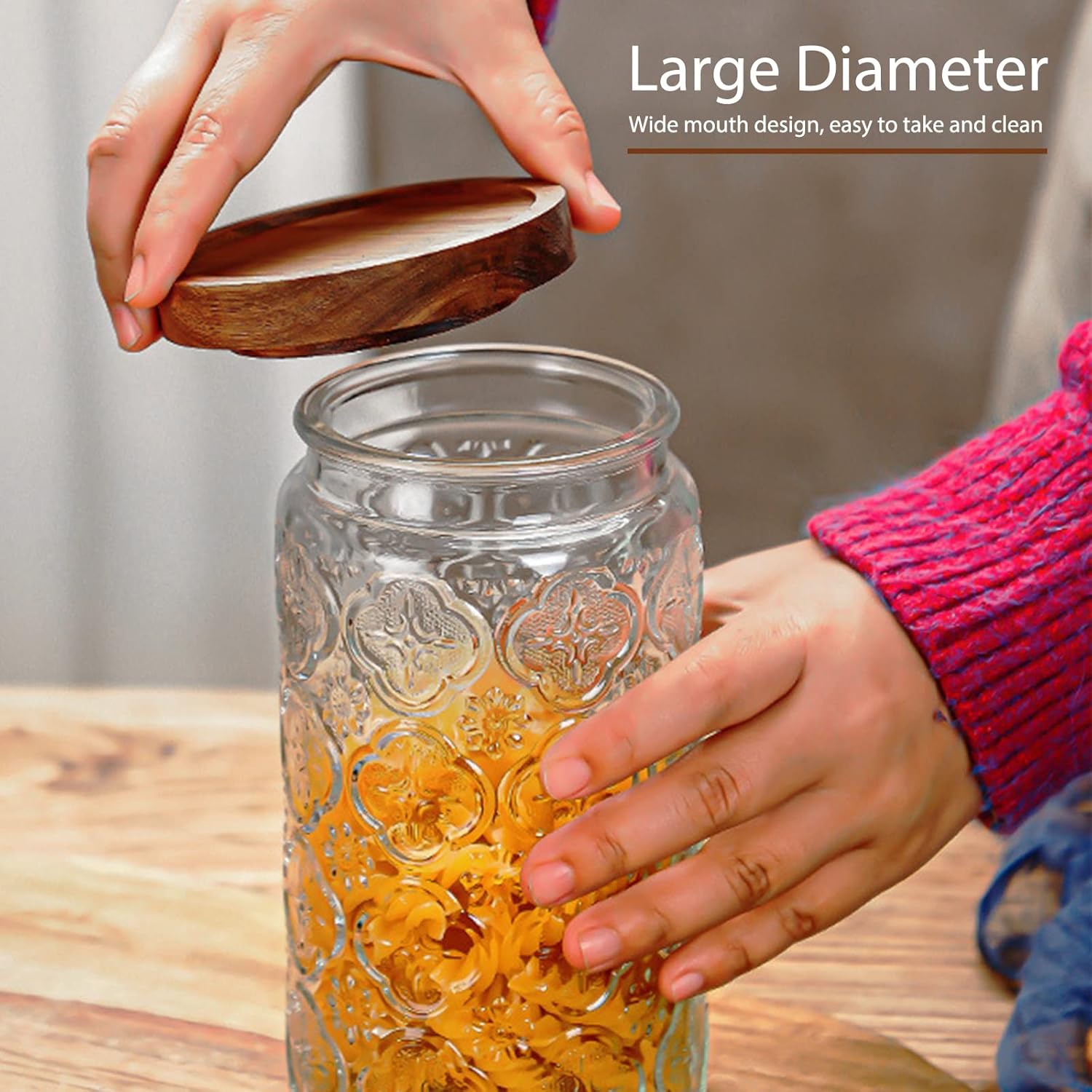 35oz/1000ml Glass Storage Jars - Food Storage Glass Containers reseña y precio