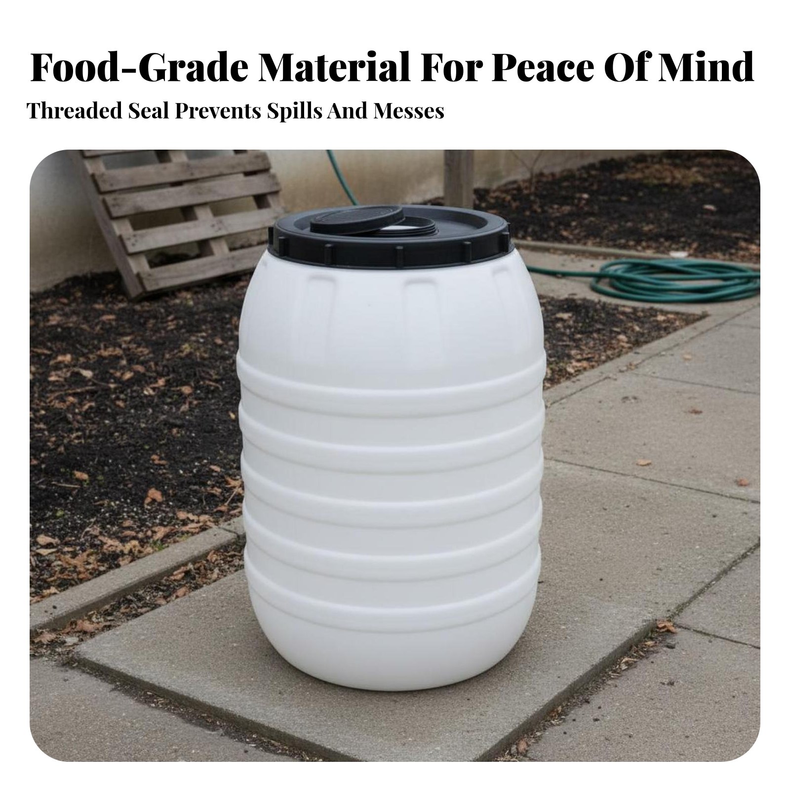 Food Grade Plastic Barrel Airt - Food Storage Lid reseña y precio