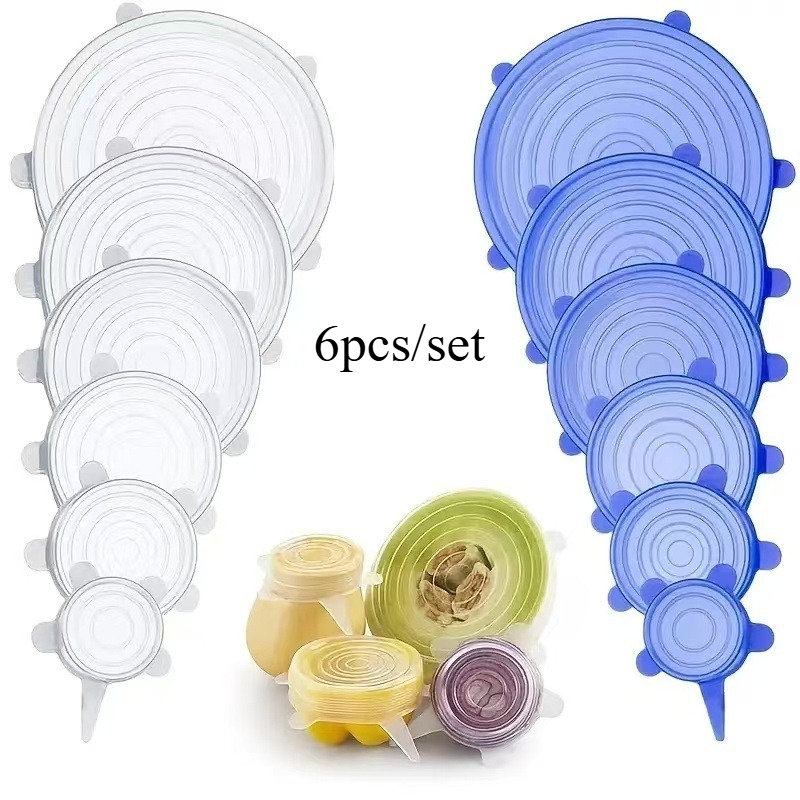 6pcs Reusable Silicone Fresh-K - Silicone Stretch Lid reseña y precio