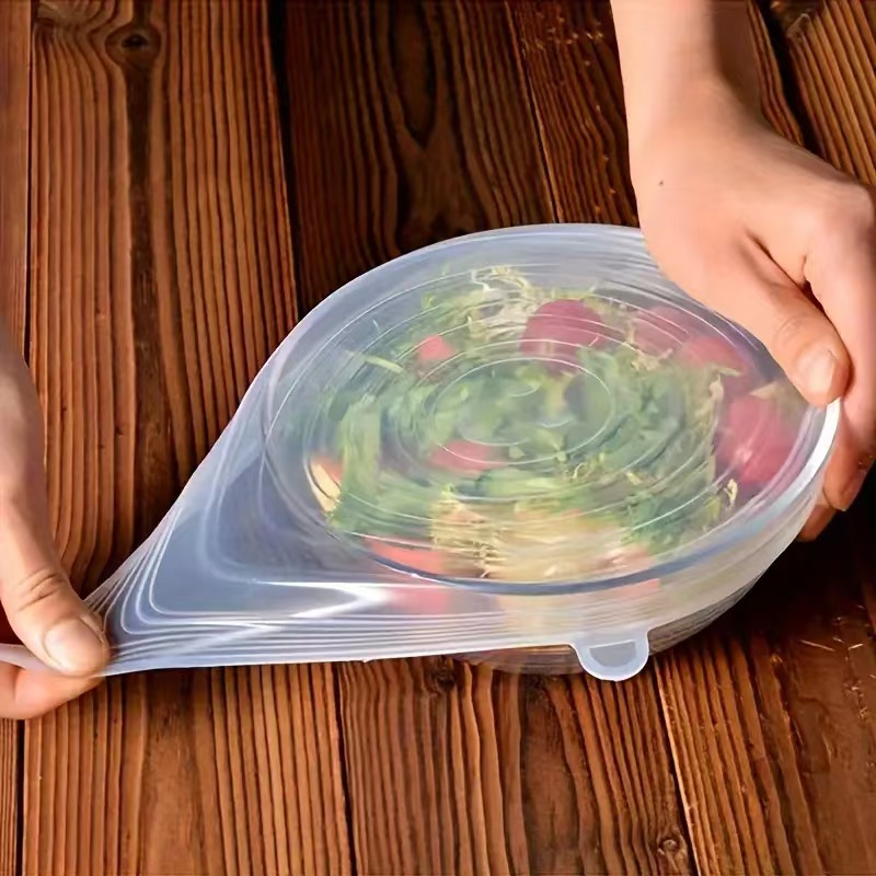 6pcs Reusable Silicone Fresh-K - Silicone Stretch Lid reseña y precio