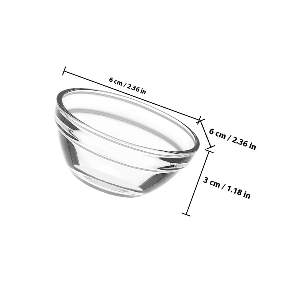 3Pcs Small Glass Bowls Set Cle - Food Storage Set Glass reseña y precio