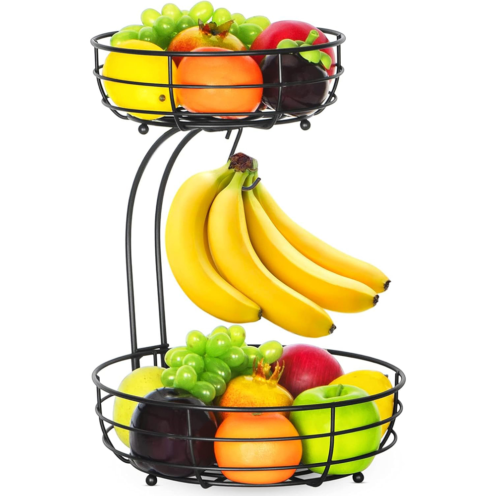 LMETJMA 2-Tier Countertop Frui - Food Storage Types reseña y precio