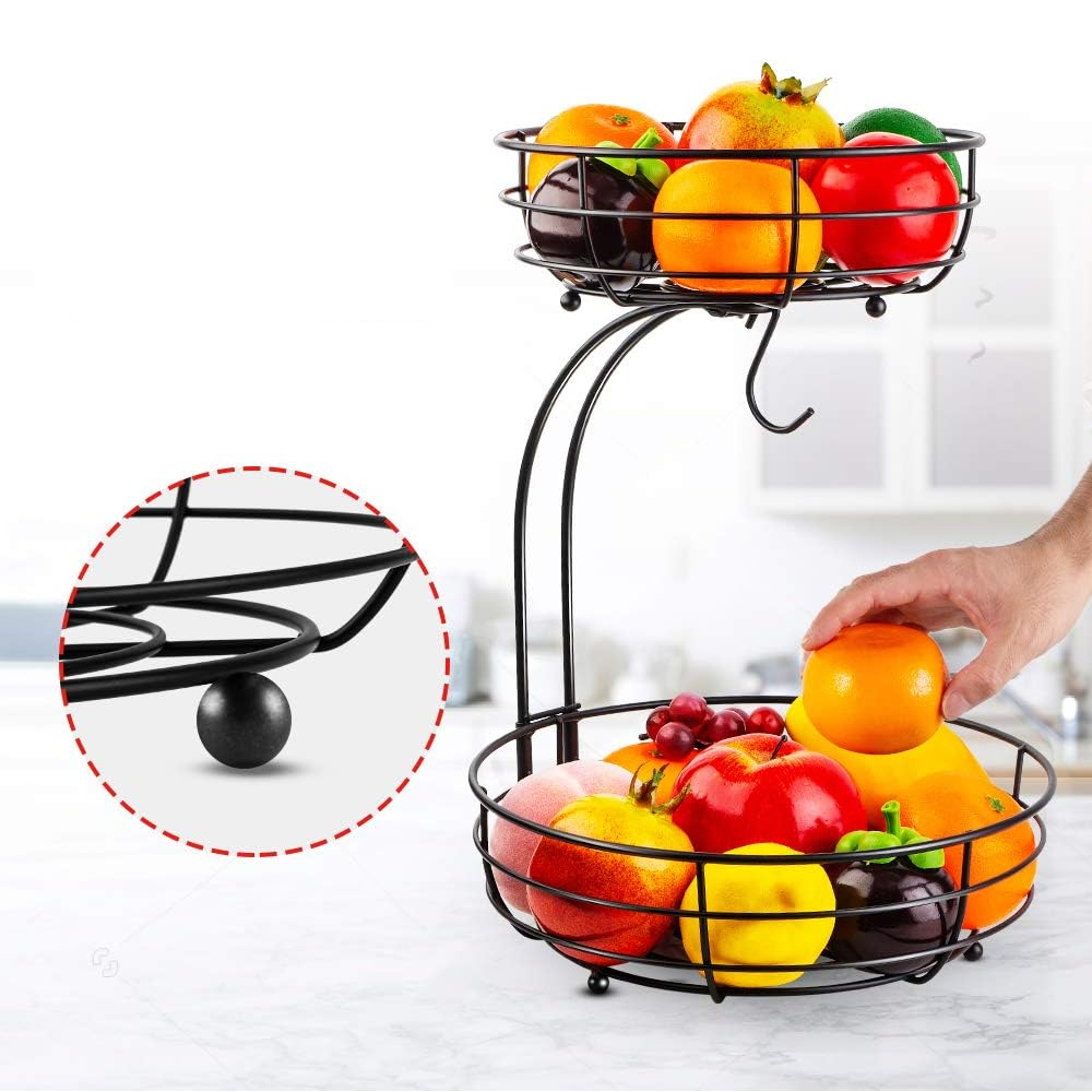 LMETJMA 2-Tier Countertop Frui - Food Storage Types reseña y precio