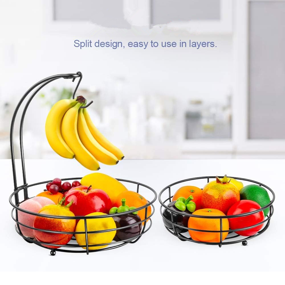 LMETJMA 2-Tier Countertop Frui - Food Storage Types reseña y precio