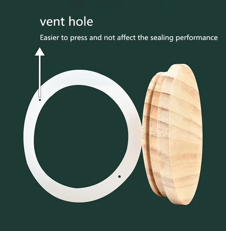 Reusable Bamboo Wood Lids Vari - Silicone Stretch Lid reseña y precio