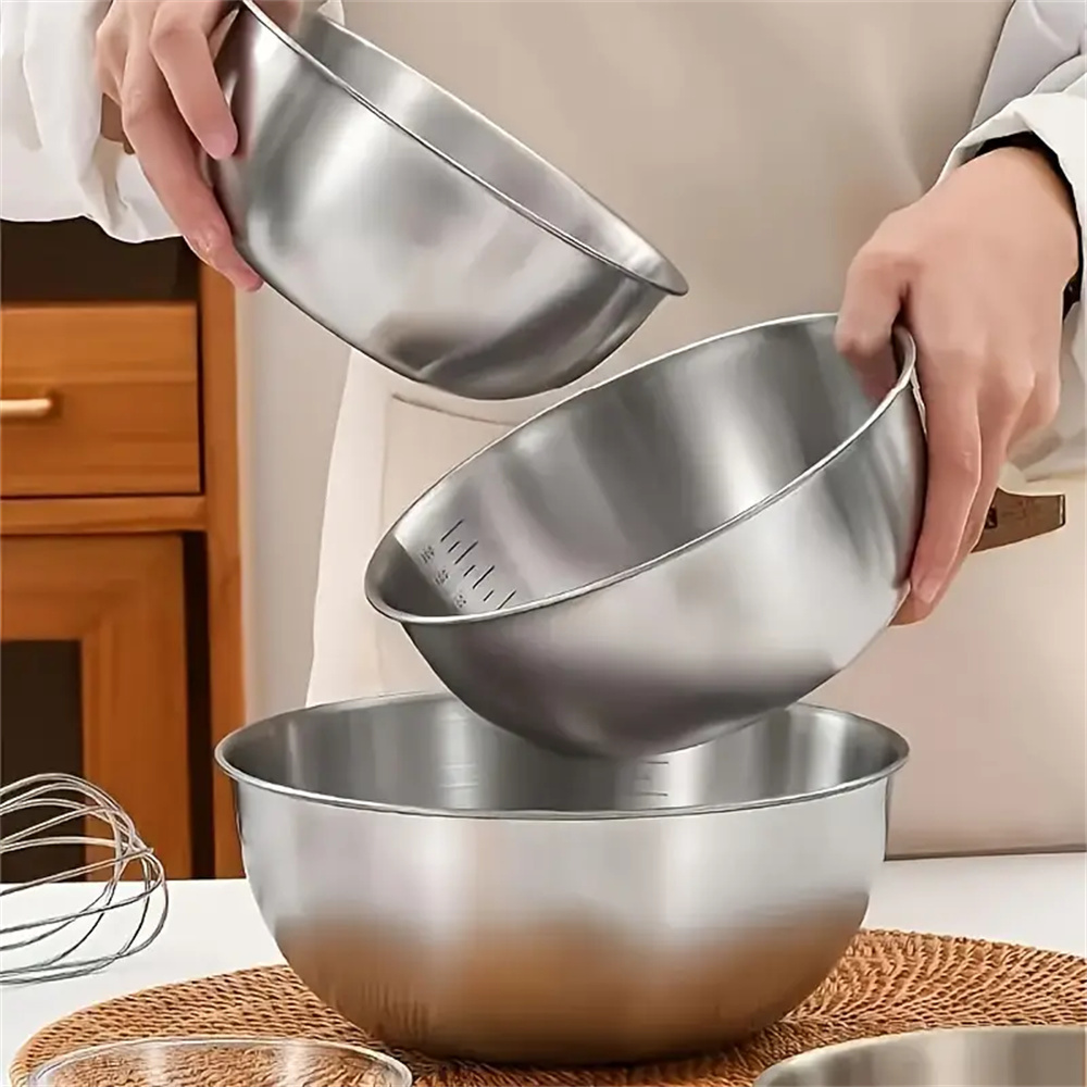 1-3 Stainless Steel Bowl Set w - Food Storage Eco Friendly reseña y precio