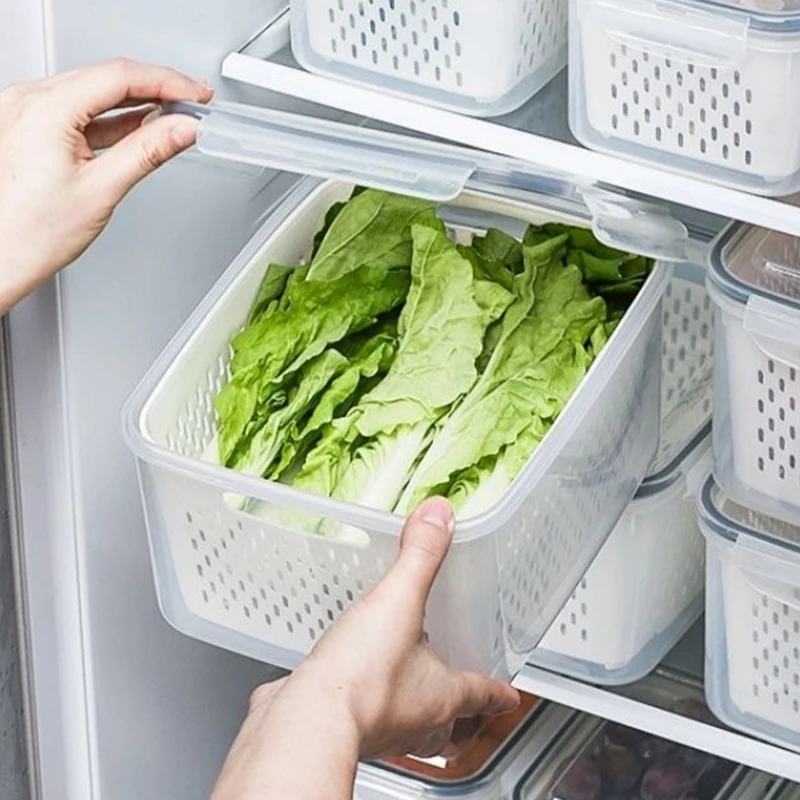 Refrigerator Storage Box, Drai - Food Storage Eco Friendly reseña y precio