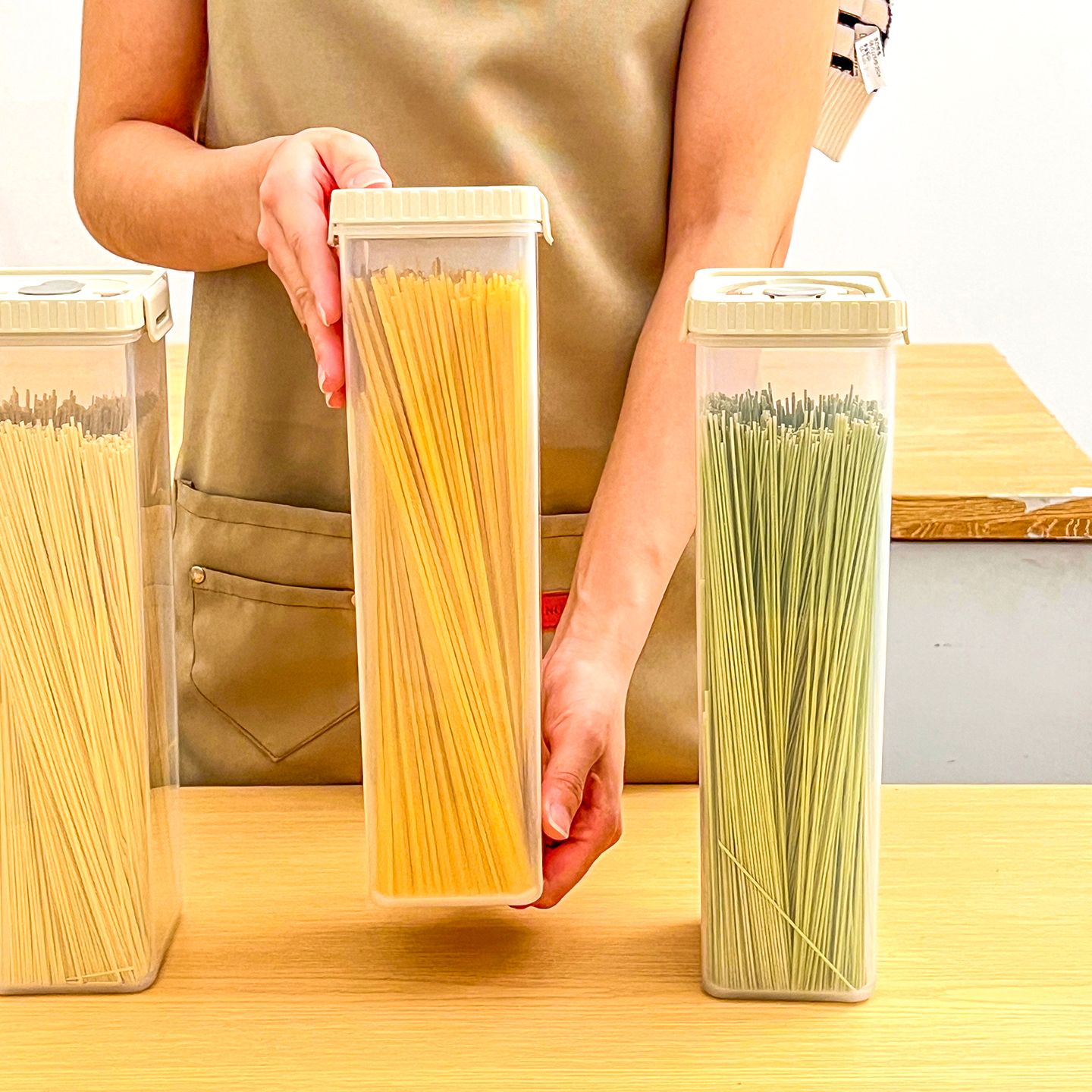 Noodles Sealed Storage Box Wit - Food Storage Square Containers reseña y precio