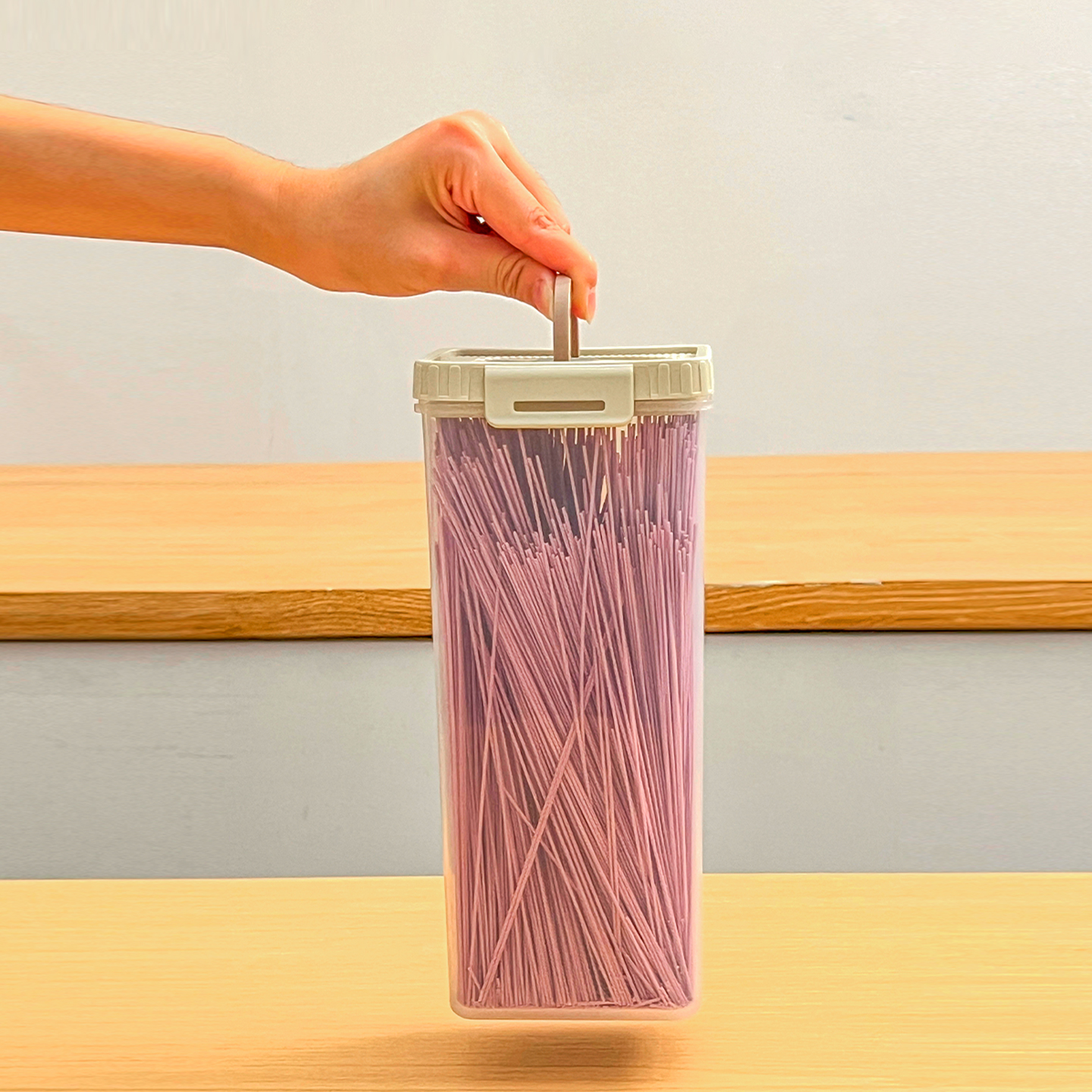 Noodles Sealed Storage Box Wit - Food Storage Square Containers reseña y precio