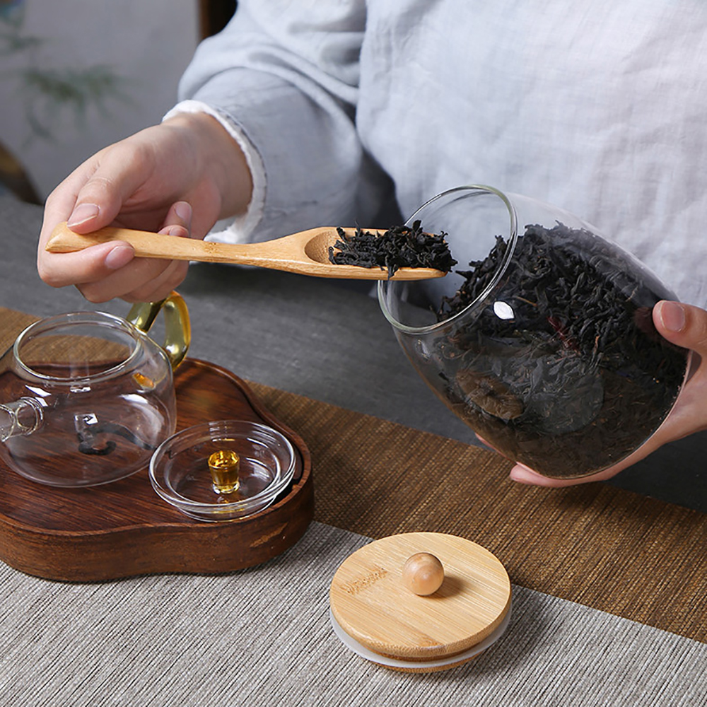 Wooden Lid Glass Sealed Jar Fo - Glass Food Storage Xl reseña y precio