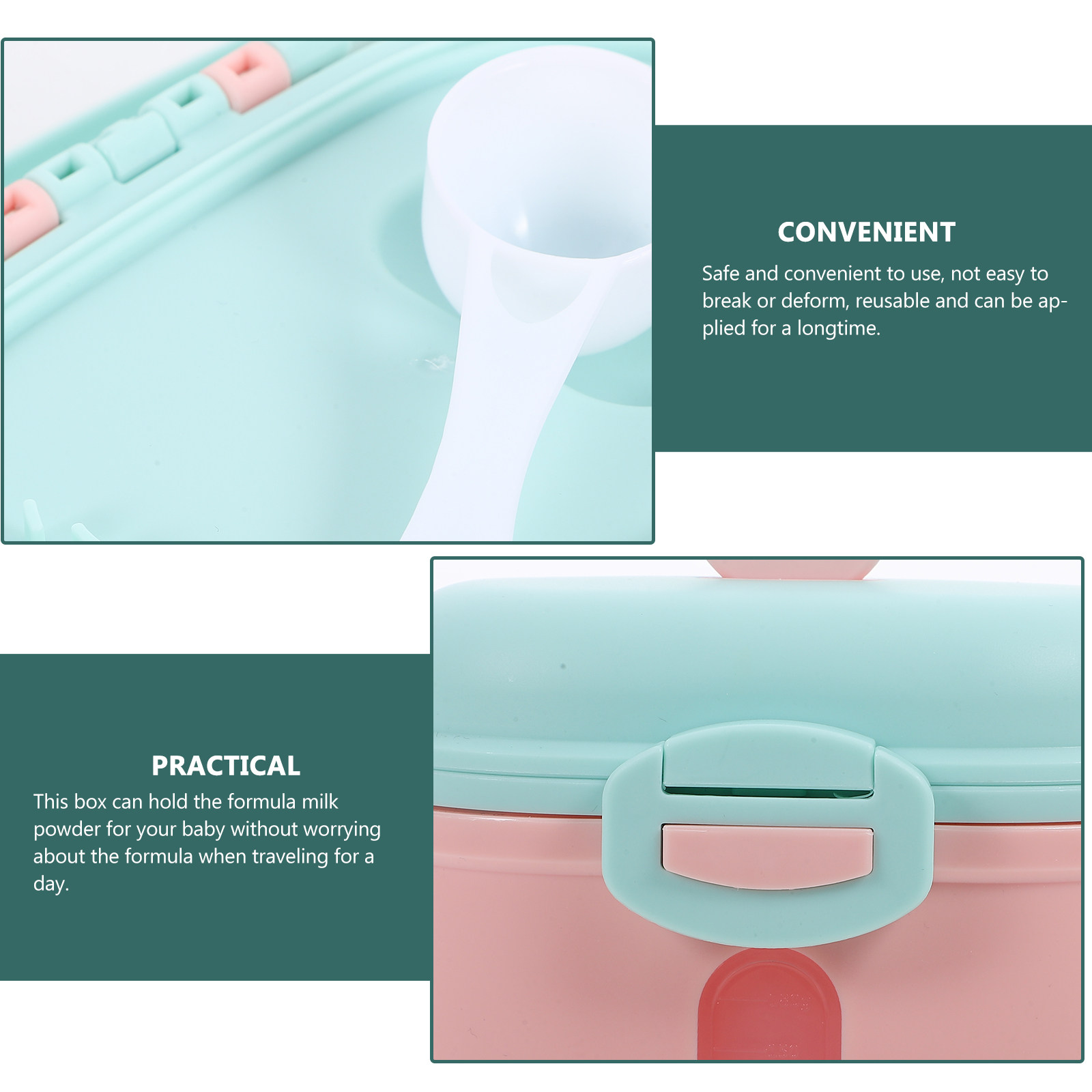 Portable Infant Formula Dispen - Food Storage Dispenser reseña y precio