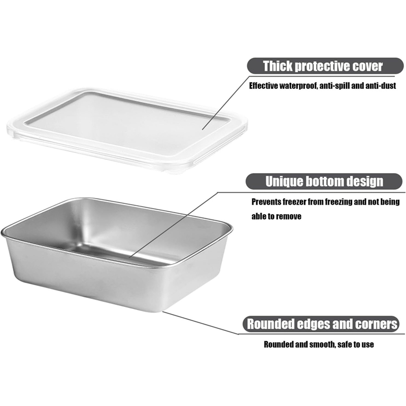 Stainless Steel Containers for - Food Storage Lid reseña y precio