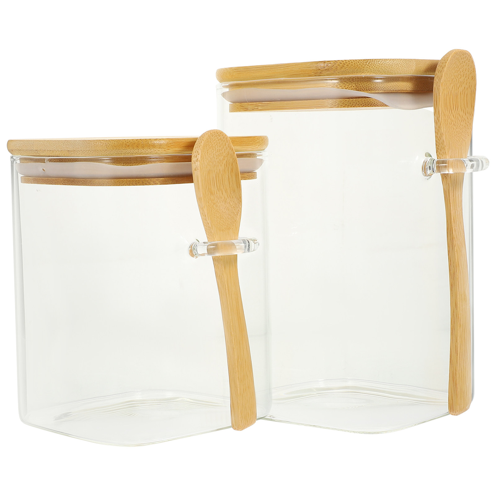 2Sets Airtight Coffee Bean Sto - Food Storage Glass Containers reseña y precio