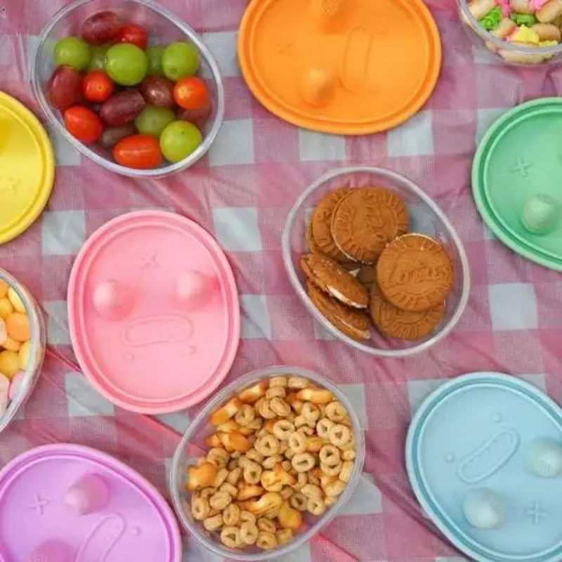 Hands-free snack box, no crumb - Food Storage Eco Friendly reseña y precio
