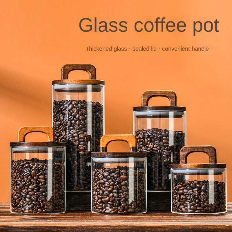 700-2100ml Wood Lid Glass Jar  - Glass Food Storage Xl reseña y precio