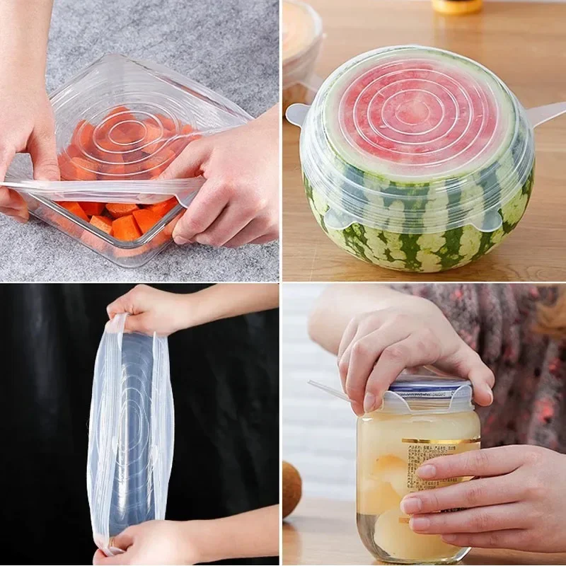Universal For Kitchen Utensil  - Silicone Stretch Lid reseña y precio