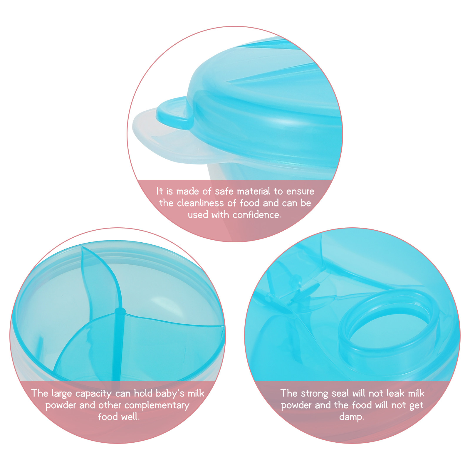 4Pcs Portable Milk Powder Box  - Food Storage Dispenser reseña y precio