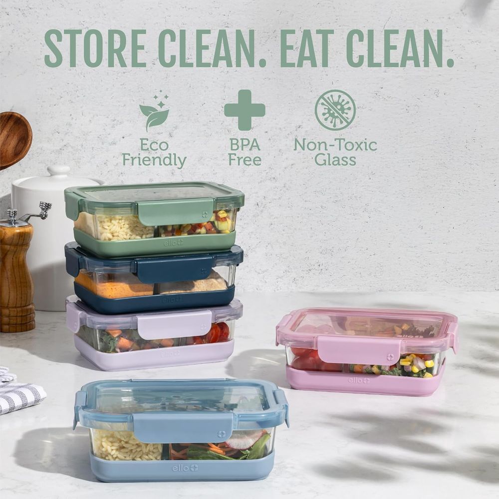 Refresh 3.4 Cup Divided Meal P - Food Storage Set Glass reseña y precio