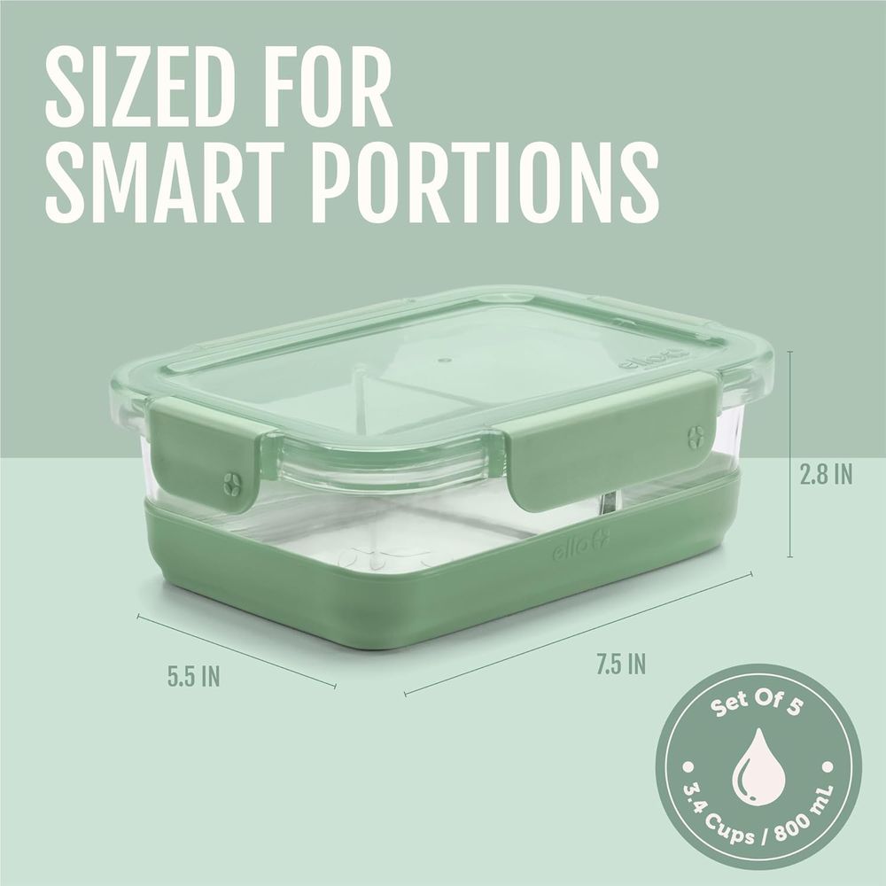 Refresh 3.4 Cup Divided Meal P - Food Storage Set Glass reseña y precio