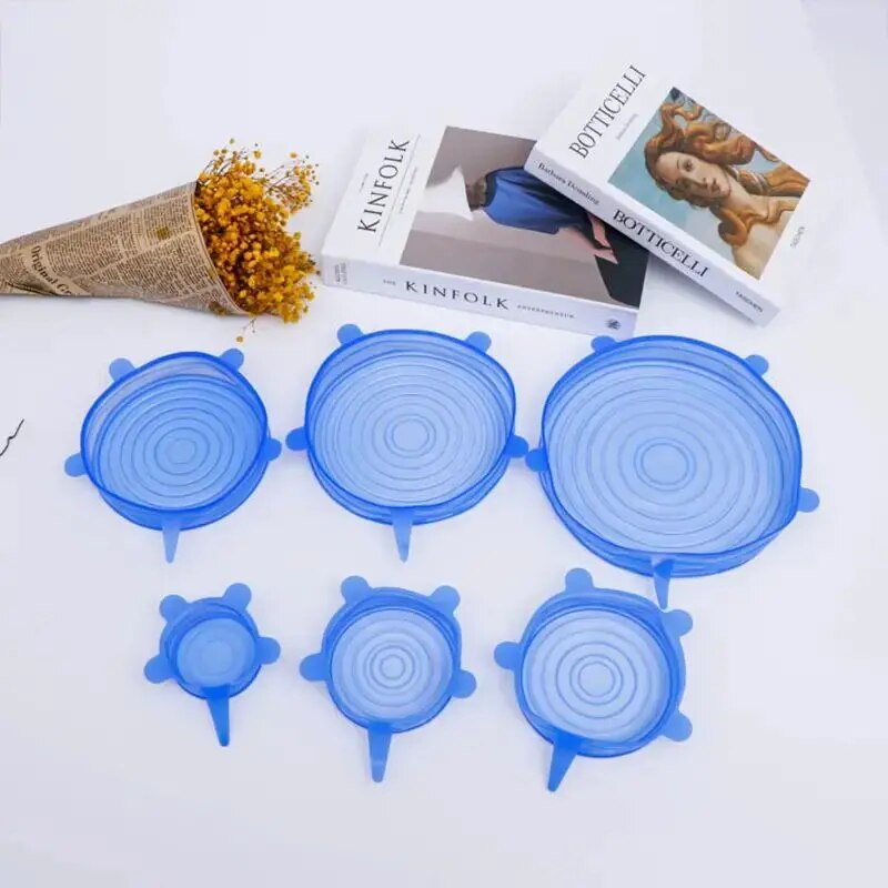 6pcs Reusable Silicone Stretch - Silicone Stretch Lid reseña y precio