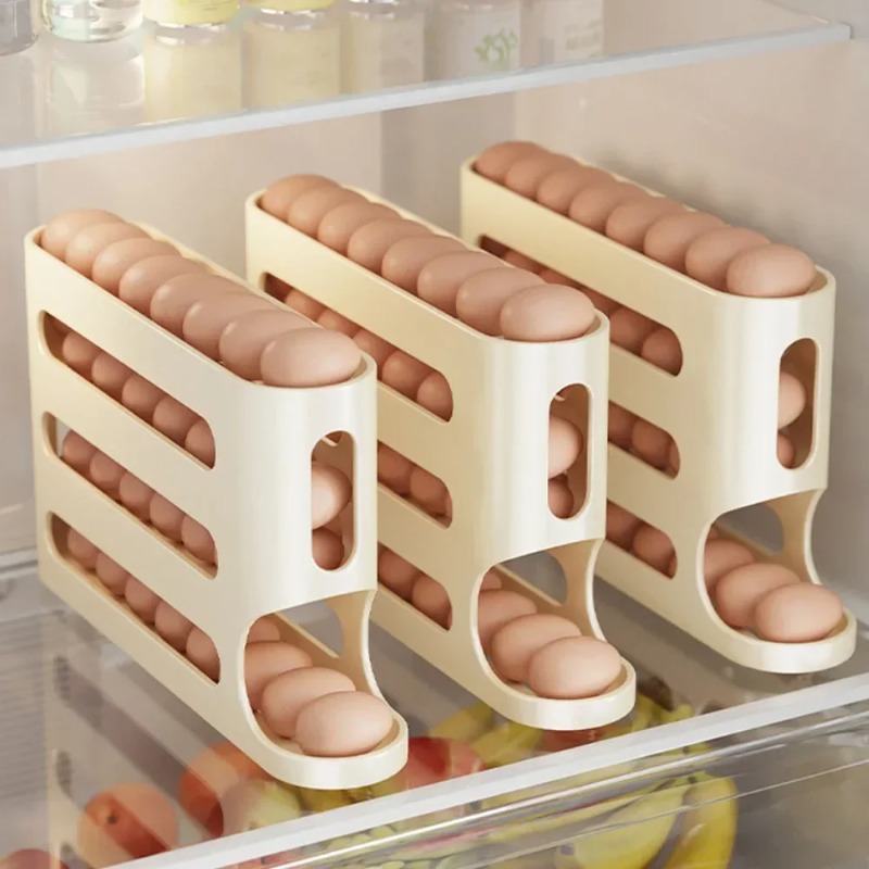 4 Layers Automatic Rolling Egg - Food Storage Eggs reseña y precio