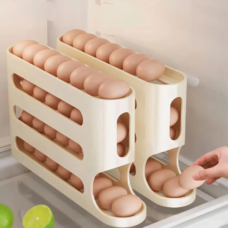 4 Layers Automatic Rolling Egg - Food Storage Eggs reseña y precio