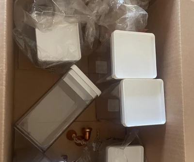 2.75c Short Square Plastic Foo - Food Storage Square Containers reseña y precio