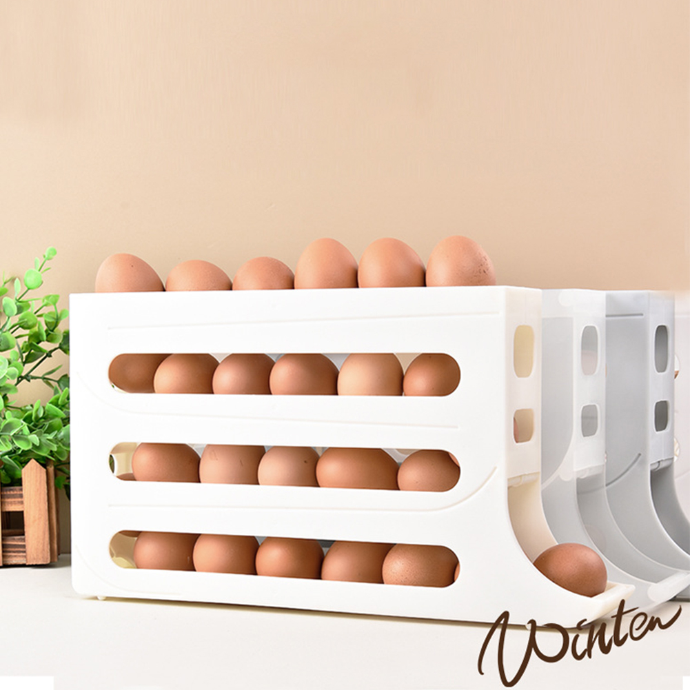 4 Layer Rolling Egg Dispenser  - Food Storage Eggs reseña y precio