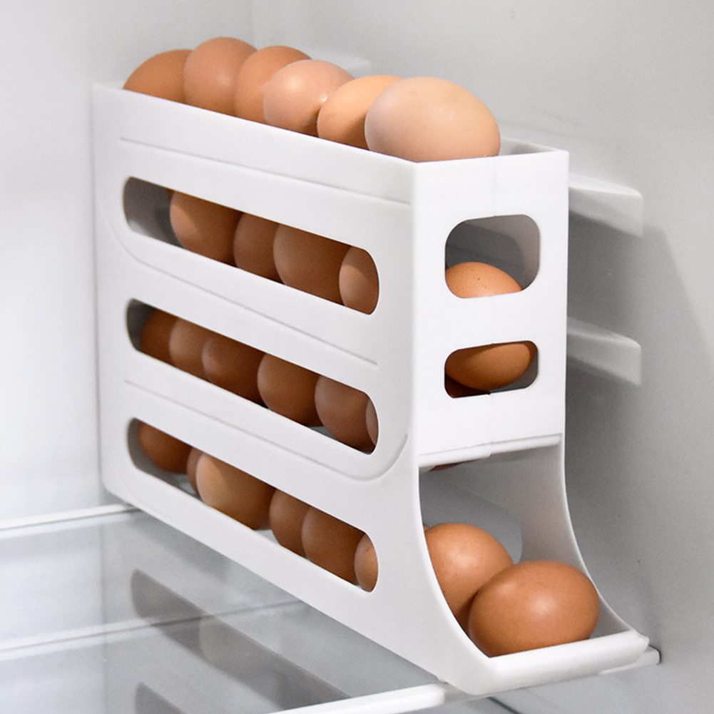 4 Layer Rolling Egg Dispenser  - Food Storage Eggs reseña y precio