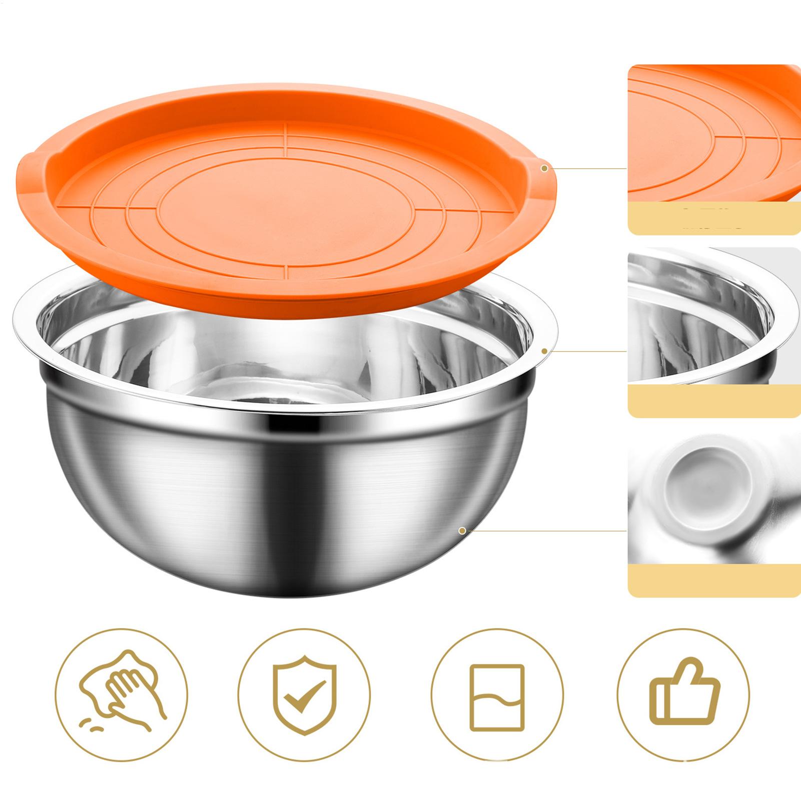 Steel Mixing Bowls Nesting Rou - Food Storage Eggs reseña y precio