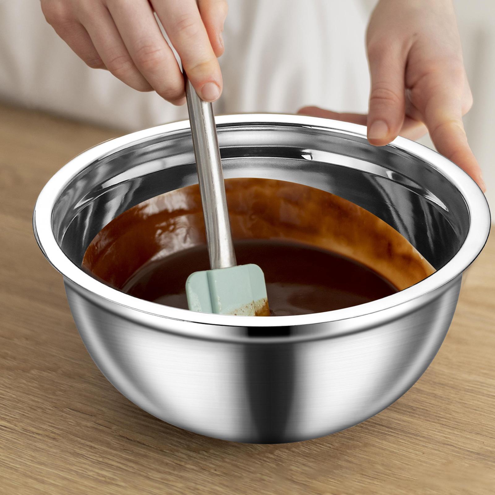 Steel Mixing Bowls Nesting Rou - Food Storage Eggs reseña y precio