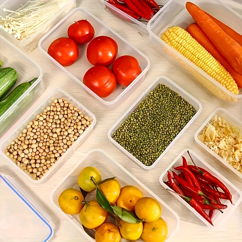 8Pcs Set Includes 4 Containers - Food Storage Cabinet For Kitchen reseña y precio