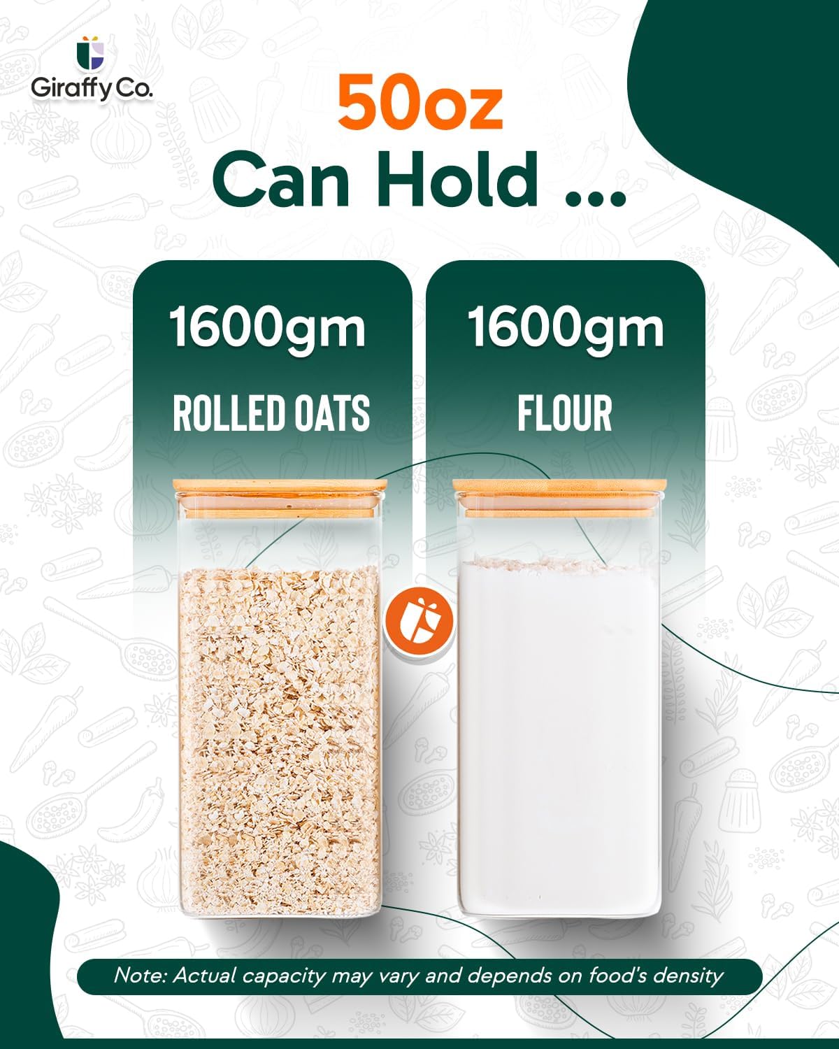 Glass Food Storage Jars with A - Food Storage Glass Containers reseña y precio
