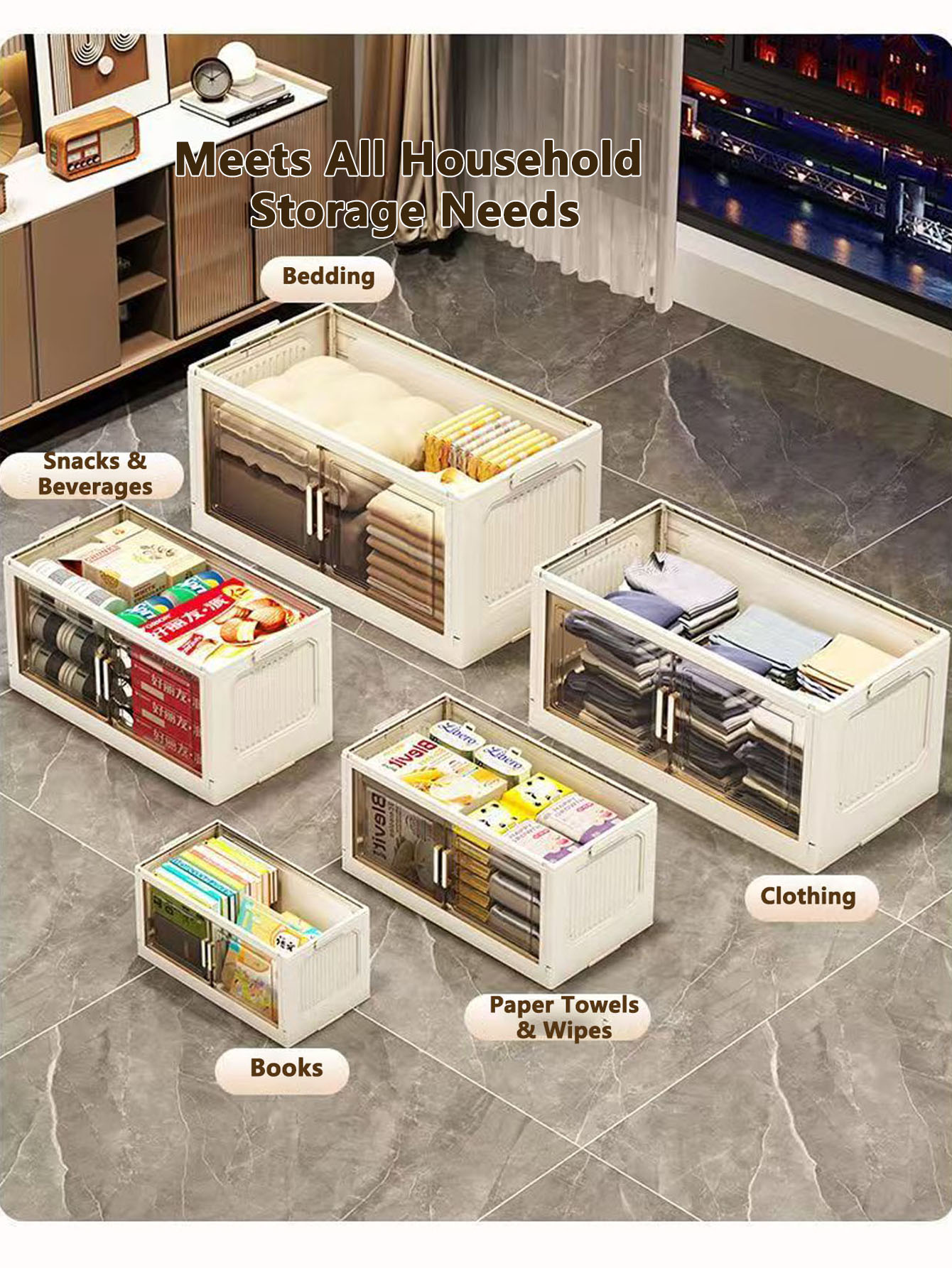 Storage Cabinet Folding Storag - Food Storage Cabinet For Kitchen reseña y precio