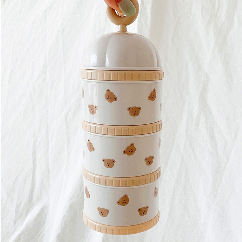 Cute Bear Milk Powder Box Baby - Food Storage Dispenser reseña y precio
