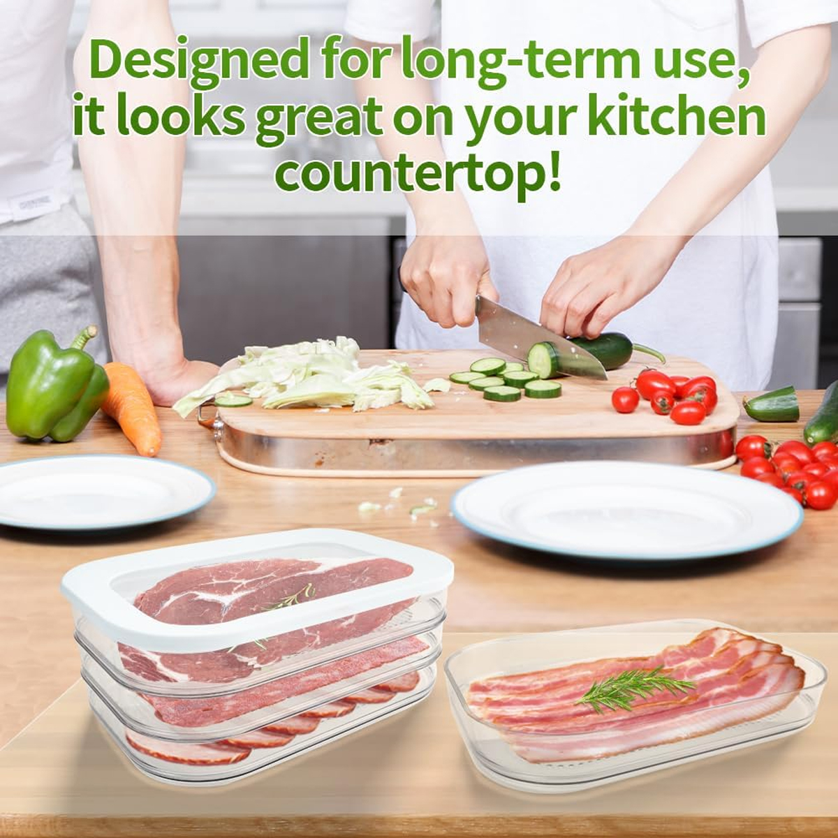 Deli Meat Container for Fridge - Food Storage Eco Friendly reseña y precio