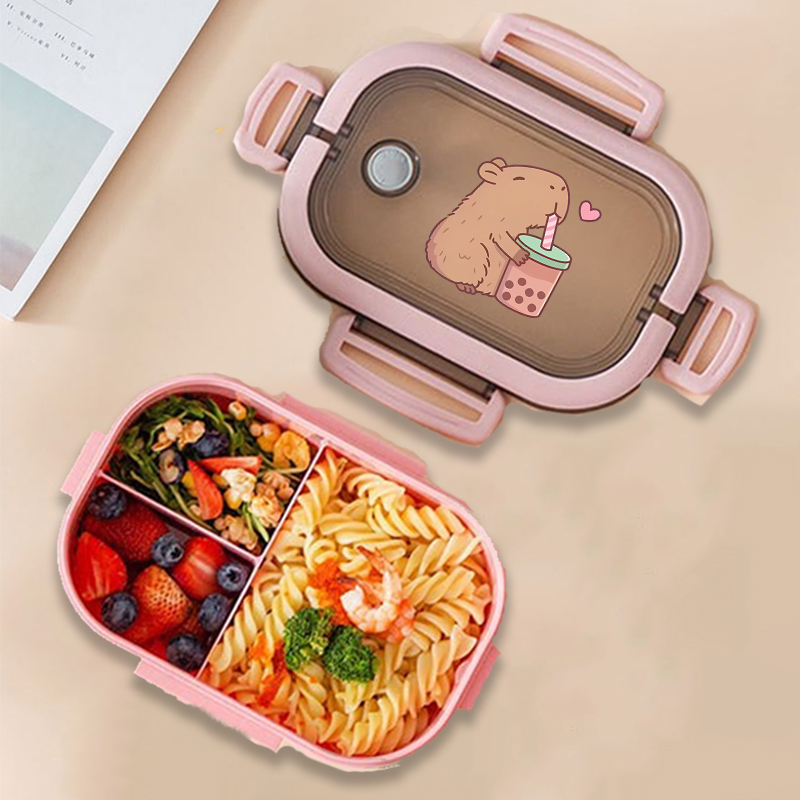 Capybara Bento Lunch Box Anime - Food Storage And reseña y precio