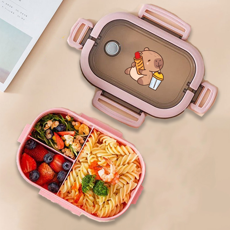 Capybara Bento Lunch Box Anime - Food Storage And reseña y precio