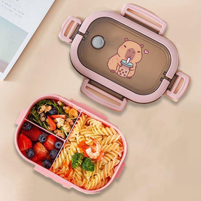 Capybara Bento Lunch Box Anime - Food Storage And reseña y precio