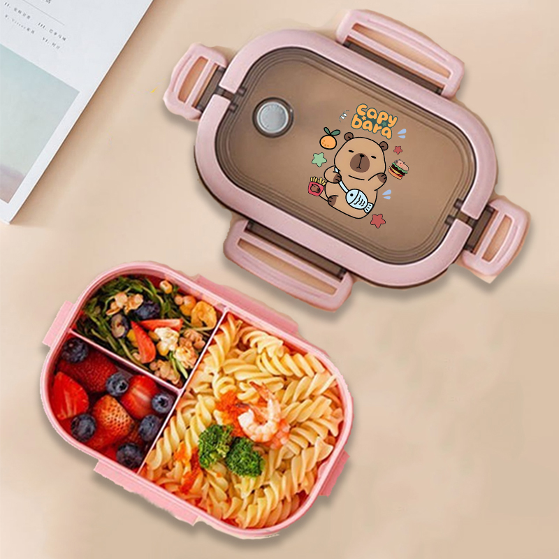 Capybara Bento Lunch Box Anime - Food Storage And reseña y precio