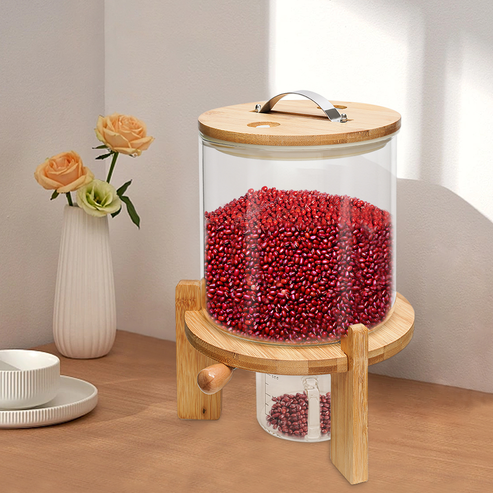 NEW 5L Rice Dispenser Grain Co - Food Storage Dispenser reseña y precio