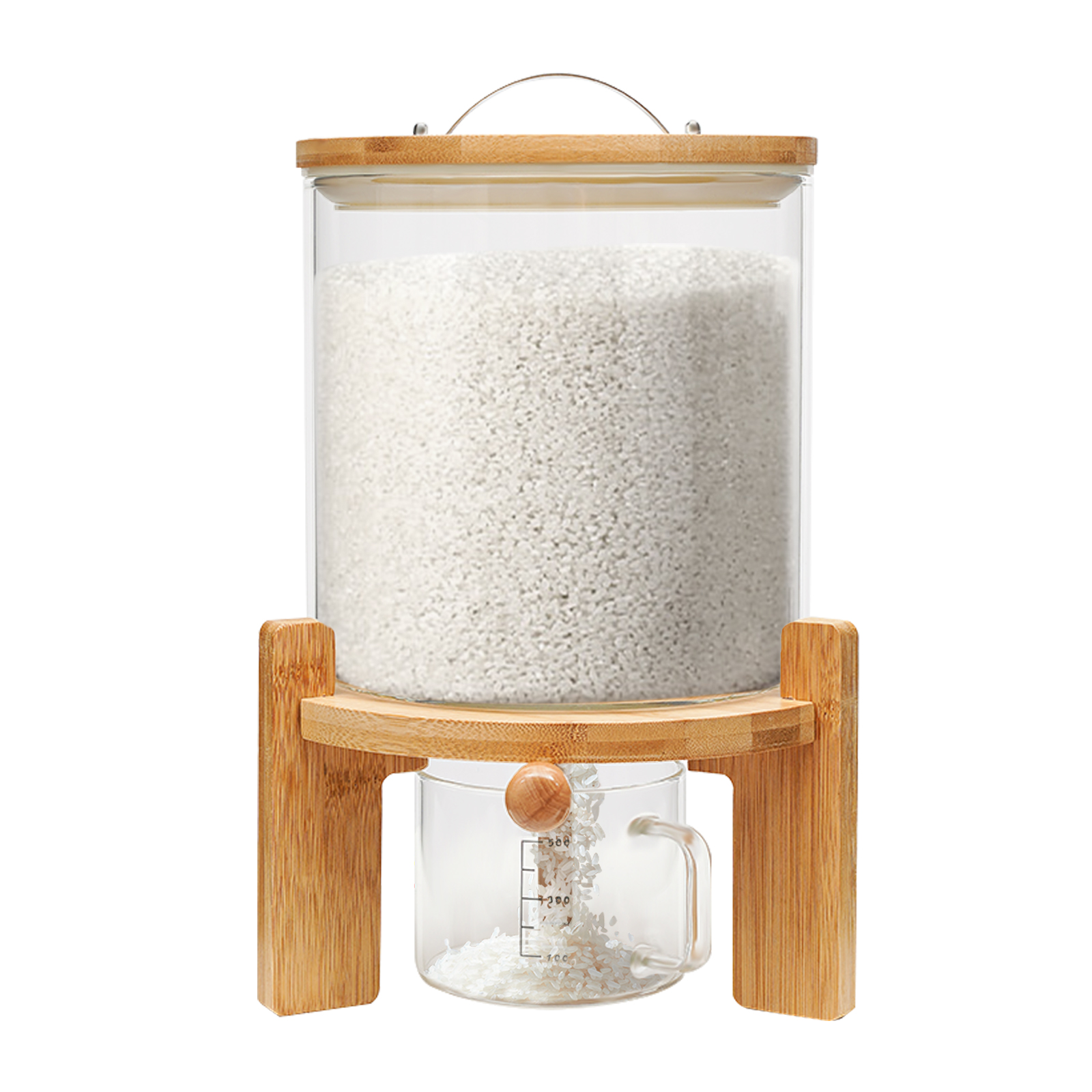 NEW 5L Rice Dispenser Grain Co - Food Storage Dispenser reseña y precio