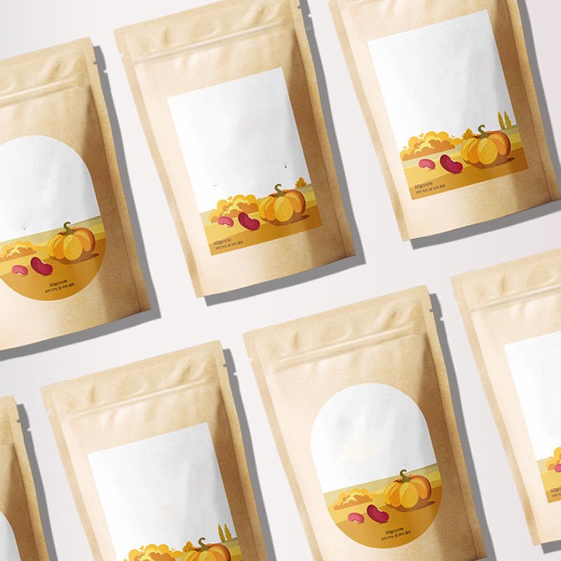 50PCS Kraft Paper Ziplock Pack - Zebra Food Storage reseña y precio