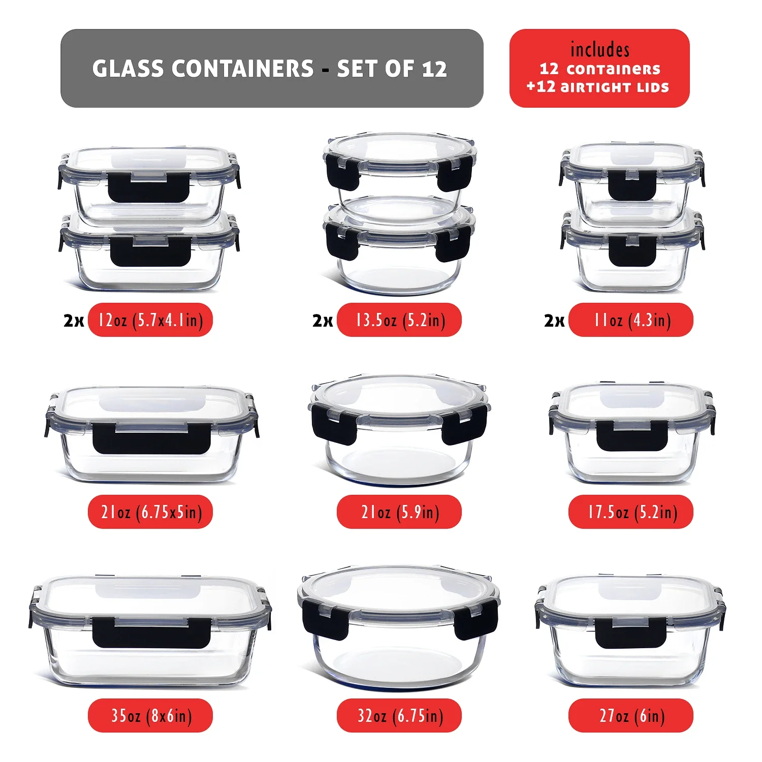 Glass Food Storage Containers  - Food Storage Safe reseña y precio